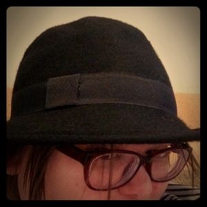 Black Wool Bowler Hat